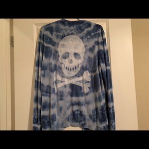 Wildfox Tie-Dye Skull Cardigan